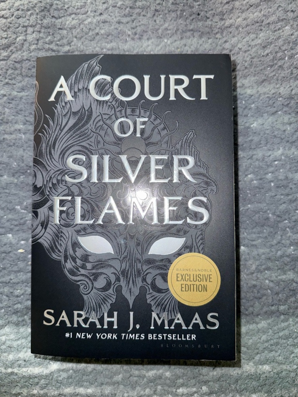 A Court of Silver Flames by Sarah J. Maas - Black & Silver Hardcover
